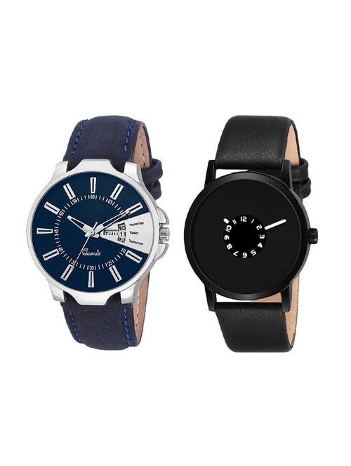 set of 2 analog watch combo(lk-23-25) - 16414527 - Very Small Image - 1
