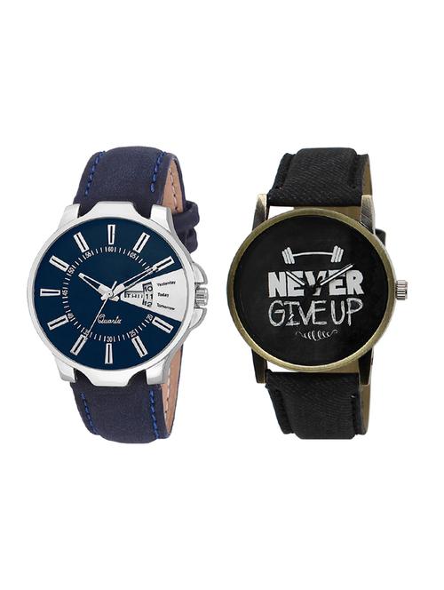 set of 2 analog watch combo(lk-23-27) - 16414530 - Very Small Image - 1