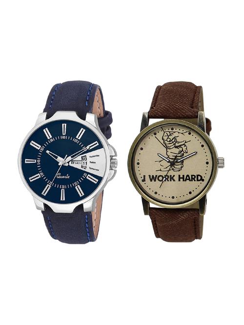 set of 2 analog watch combo(lk-23-29) - 16414533 - Very Small Image - 1