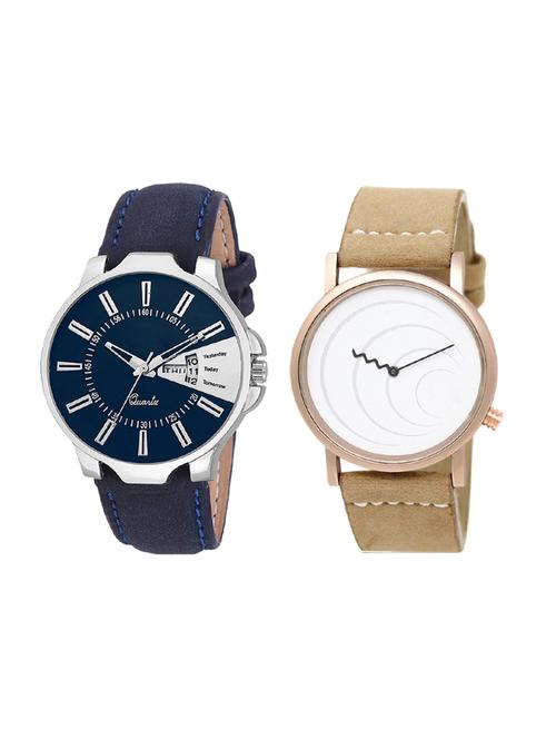 set of 2 analog watch combo(lk-23-38) - 16414549 - Very Small Image - 1