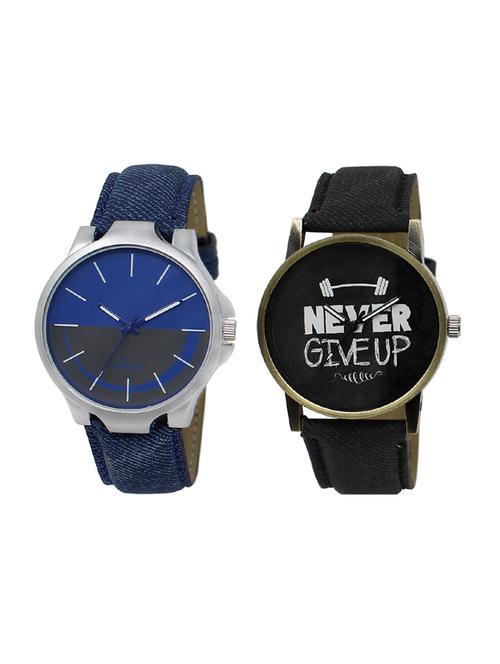 set of 2 analog watch combo(lk-24-27) - 16414573 - Very Small Image - 1