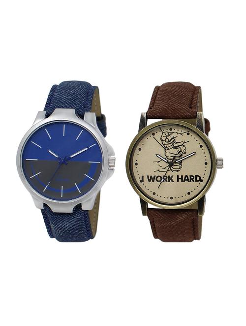 set of 2 analog watch combo(lk-24-29) - 16414577 - Very Small Image - 1
