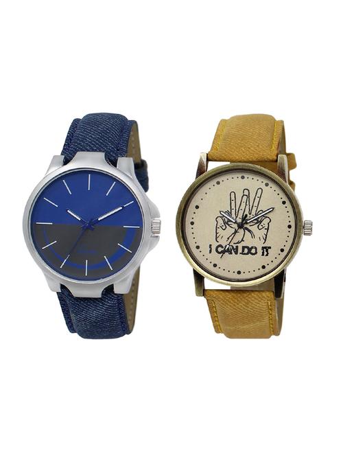 set of 2 analog watch combo(lk-24-30) - 16414578 - Very Small Image - 1