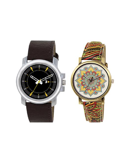 set of 2 analog couple watch (lk-44-248) - 16414584 - Very Small Image - 1