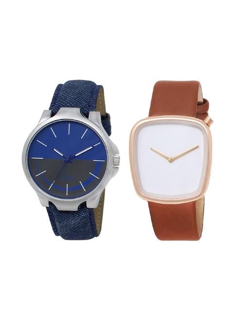 set of 2 analog watch combo(lk-24-40) - 16414594 - Very Small Image - 1