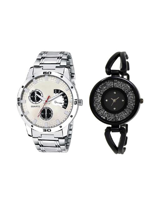 set of 2 analog couple watch (lk-101-211) - 16414614 - Very Small Image - 1