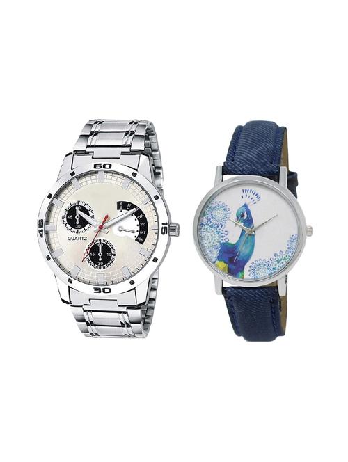 set of 2 analog couple watch (lk-101-241) - 16414665 - Very Small Image - 1