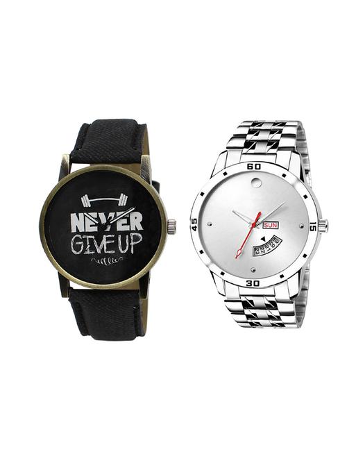 set of 2 analog watch combo(lk-27-103) - 16414724 - Very Small Image - 1