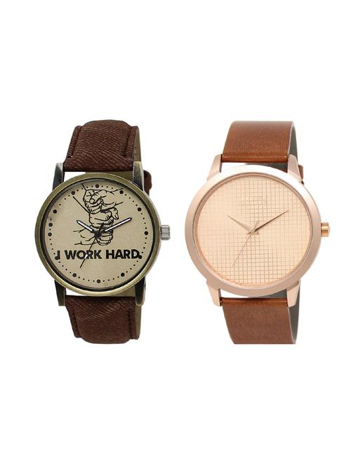 set of 2 analog watch combo(lk-29-34) - 16414775 - Very Small Image - 1