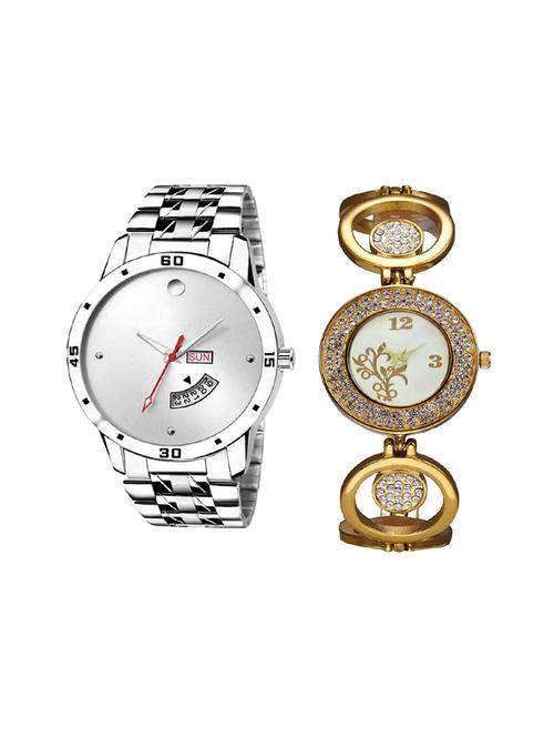 set of 2 analog couple watch (lk-103-204) - 16414793 - Very Small Image - 1