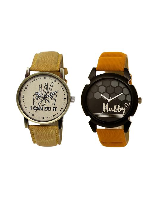set of 2 analog watch combo(lk-30-32) - 16414806 - Very Small Image - 1
