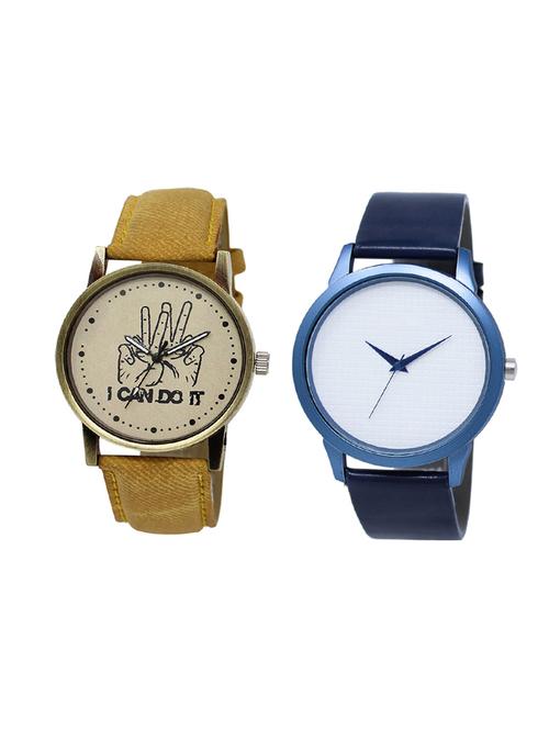 set of 2 analog watch combo(lk-30-33) - 16414808 - Very Small Image - 1
