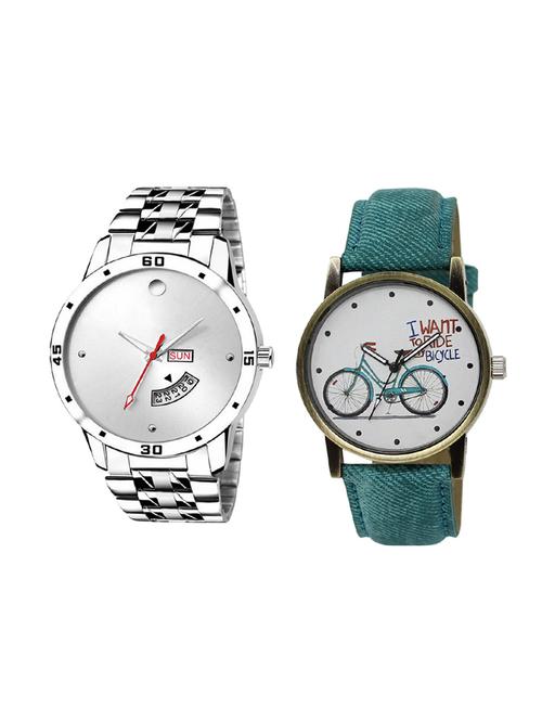 set of 2 analog couple watch (lk-103-229) - 16414834 - Very Small Image - 1