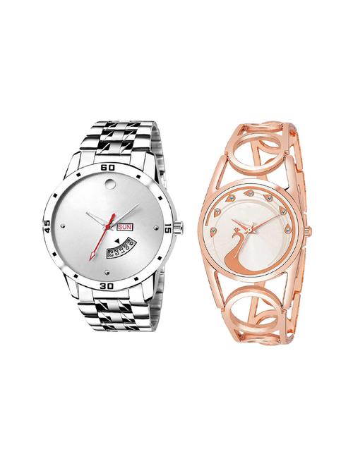 set of 2 analog couple watch (lk-103-232) - 16414838 - Very Small Image - 1