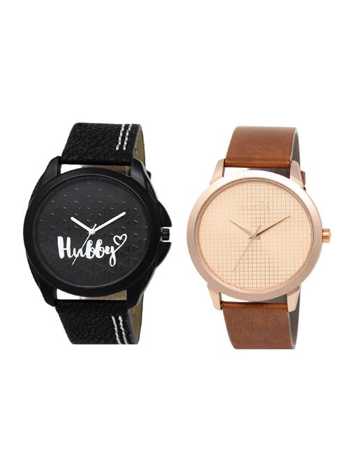 set of 2 analog watch combo(lk-31-34) - 16414842 - Very Small Image - 1