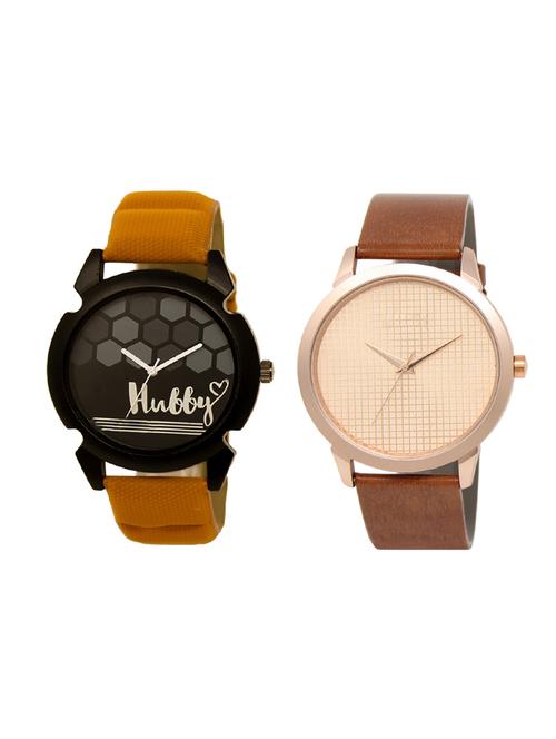 set of 2 analog watch combo(lk-32-34) - 16414874 - Very Small Image - 1