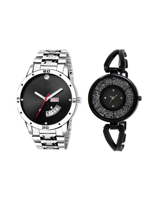 set of 2 analog couple watch (lk-104-211) - 16414898 - Very Small Image - 1