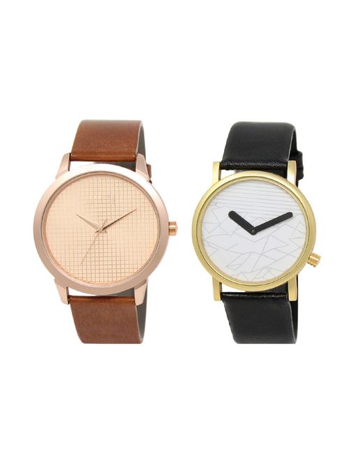 set of 2 analog watch combo(lk-34-37) - 16414933 - Very Small Image - 1