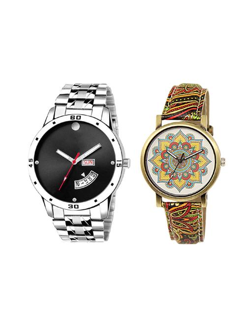 set of 2 analog couple watch (lk-104-248) - 16414967 - Very Small Image - 1