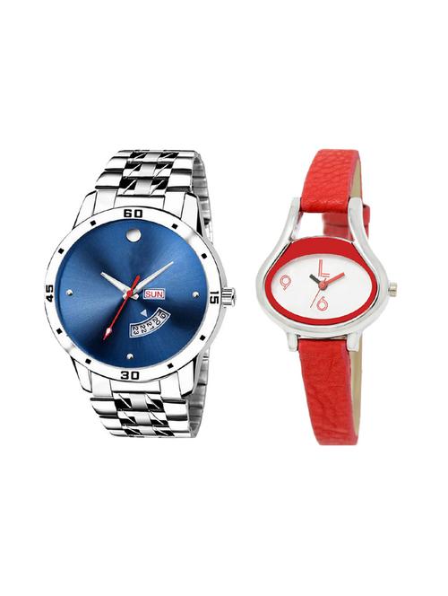 set of 2 analog couple watch (lk-105-206) - 16414983 - Very Small Image - 1
