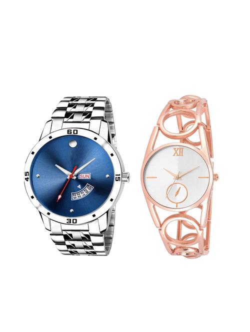 set of 2 analog couple watch (lk-105-213) - 16414997 - Very Small Image - 1
