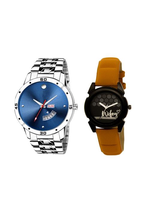 set of 2 analog couple watch (lk-105-235) - 16415029 - Very Small Image - 1