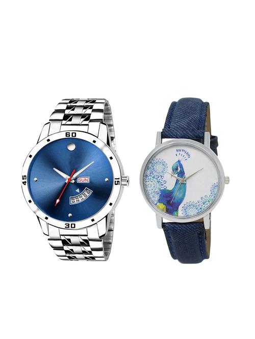 set of 2 analog couple watch (lk-105-241) - 16415040 - Very Small Image - 1