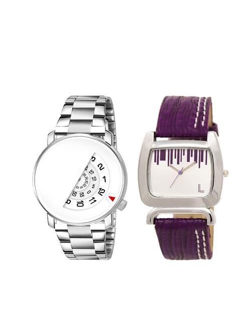 set of 2 analog couple watch (lk-106-207) - 16415074 - Very Small Image - 1
