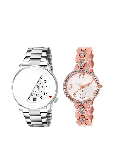 set of 2 analog couple watch (lk-106-215) - 16415086 - Very Small Image - 1