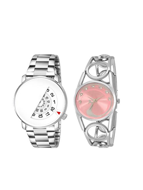 set of 2 analog couple watch (lk-106-233) - 16415105 - Very Small Image - 1