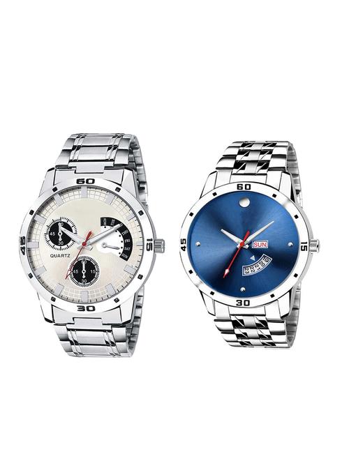 set of 2 analog watch combo(lk-101-105) - 16415146 - Very Small Image - 1