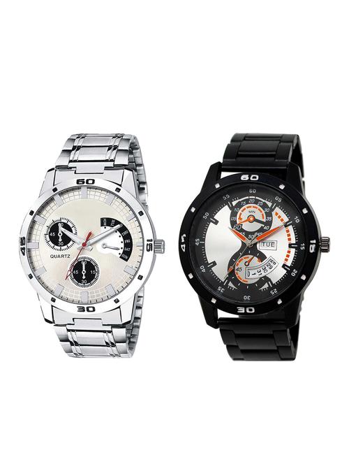 set of 2 analog watch combo(lk-101-107) - 16415150 - Very Small Image - 1