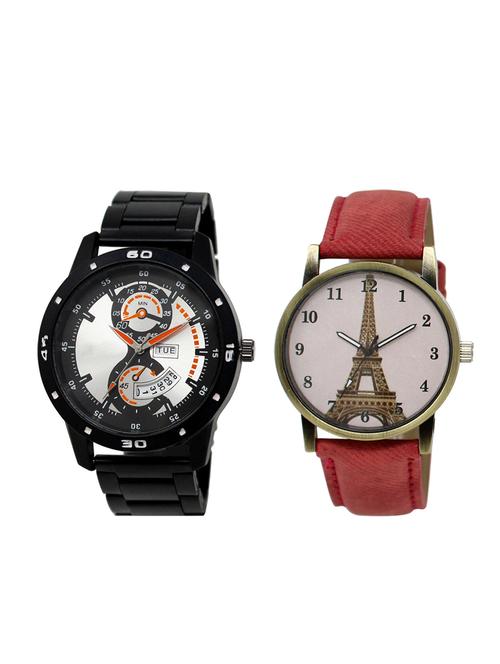 set of 2 analog couple watch (lk-107-230) - 16415182 - Very Small Image - 1