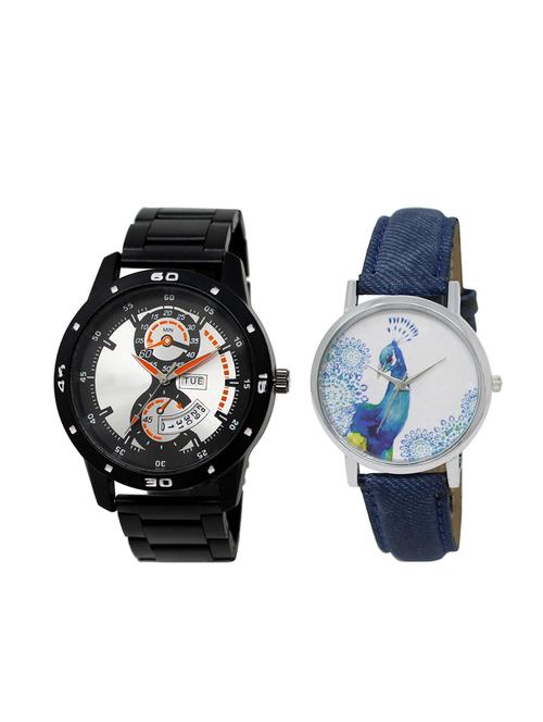 set of 2 analog couple watch (lk-107-241) - 16415191 - Very Small Image - 1