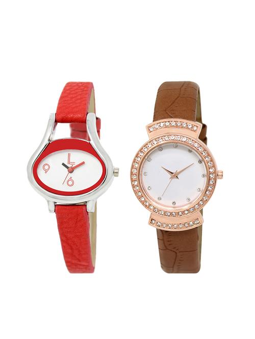 set of 2 analog watch combo(lk-206-245) - 16415385 - Very Small Image - 1