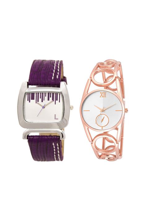 set of 2 analog watch combo(lk-207-213) - 16415395 - Very Small Image - 1