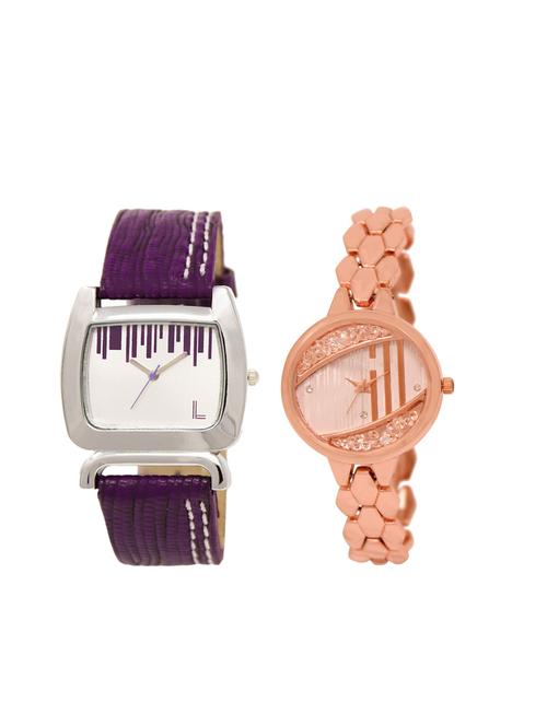 set of 2 analog watch combo(lk-207-222) - 16415399 - Very Small Image - 1