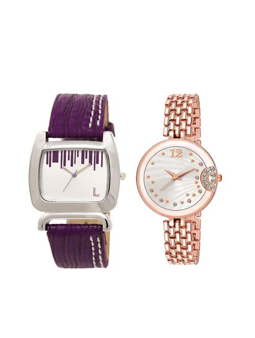 set of 2 analog watch combo(lk-207-228) - 16415405 - Very Small Image - 1