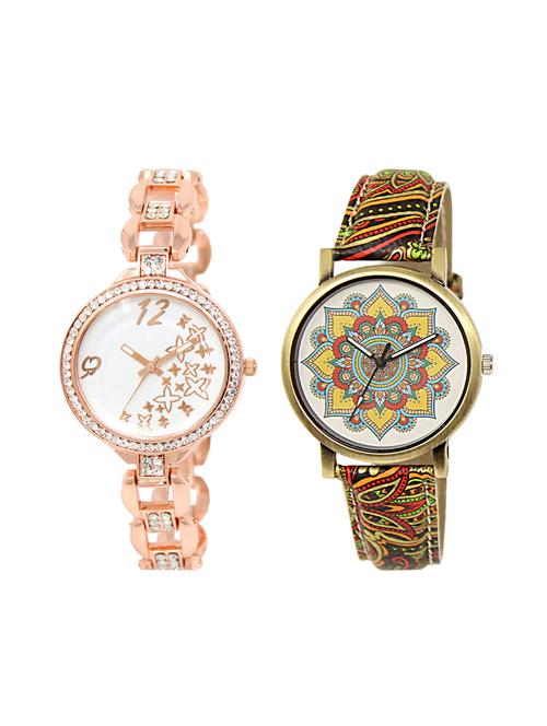 set of 2 analog watch combo(lk-210-248) - 16415522 - Very Small Image - 1