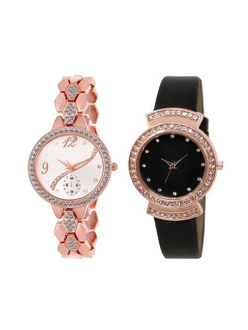 set of 2 analog watch combo(lk-215-244) - 16415608 - Very Small Image - 1