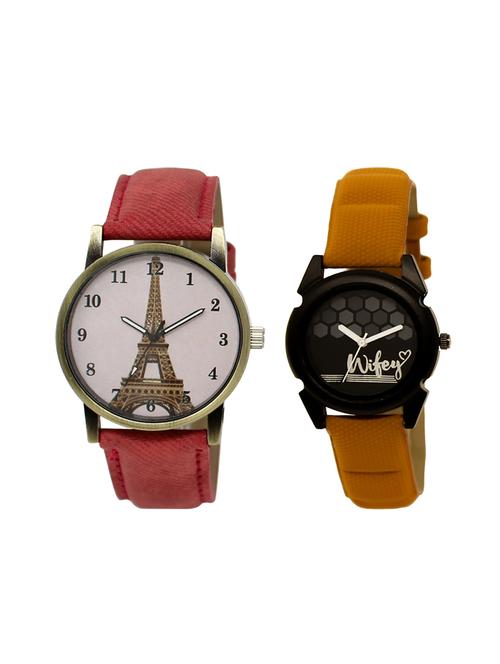 set of 2 analog watch combo(lk-230-235) - 16415853 - Very Small Image - 1