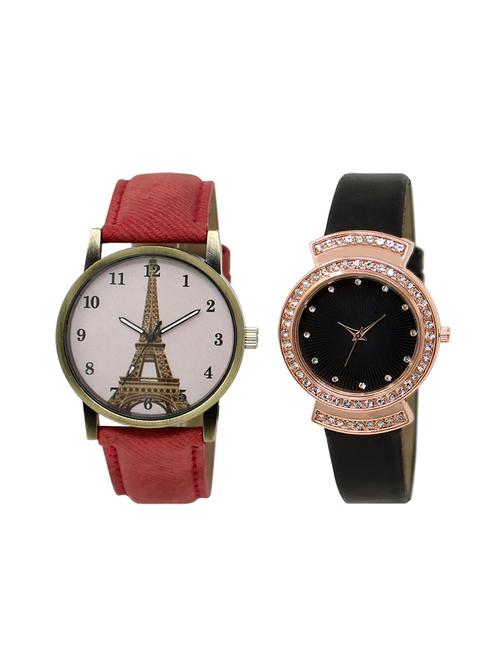 set of 2 analog watch combo(lk-230-244) - 16415861 - Very Small Image - 1
