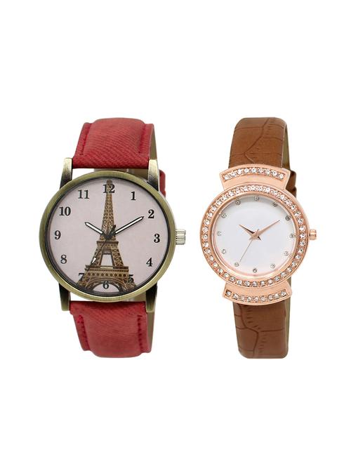 set of 2 analog watch combo(lk-230-245) - 16415862 - Very Small Image - 1