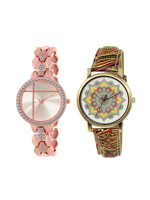 set of 2 analog watch combo(lk-242-248) - 16415990 - Very Small Image - 1