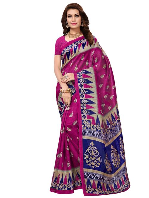 ikat bhagalpuri saree with blouse - 16417731 - Very Small Image - 1