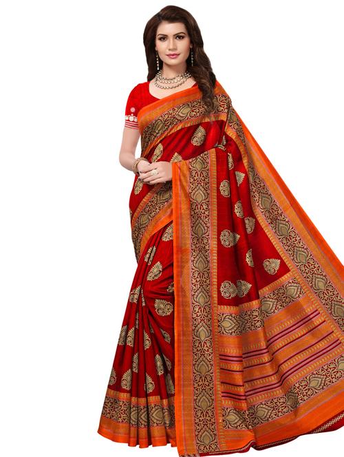 red art silk bhagalpuri saree with blouse - 16417743 - Very Small Image - 1