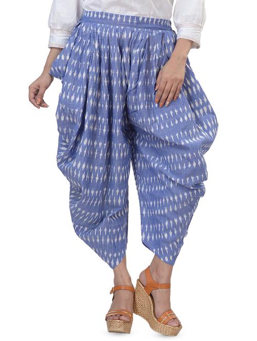 blue cotton dhoti salwar salwars - 16419465 - Very Small Image - 1