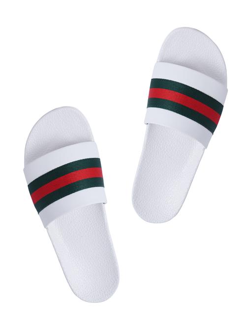 kc fab white leatherette slip on flip flops - 16419709 - Very Small Image - 1