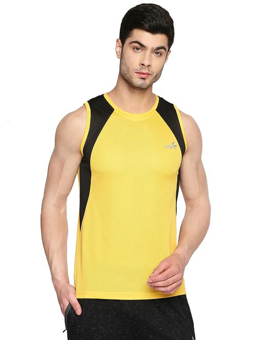 yellow color block t-shirt - 16421731 - Very Small Image - 1