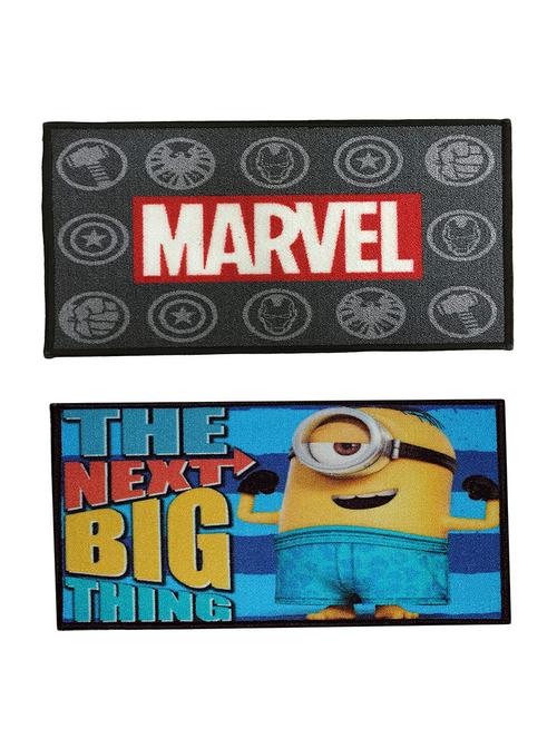 set of 2 multi colored polyester mat - 16423492 - Very Small Image - 1